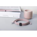 Cablu pentru incarcare si transfer de date Native Union Belt XL USB / Lightning 3m Rose