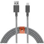 Cablu pentru incarcare si transfer de date Native Union Belt XL USB / Lightning 3m Zebra 7 - lerato.ro