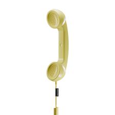 Receptor retro pentru telefon Native Union POP Phone, 23 x 5.5 x 5.5 cm, USB-C, Lemon