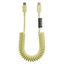 Cablu pentru incarcare si transfer de date Native Union Pop, 2x USB-C, 60W, 1.2m, Lime