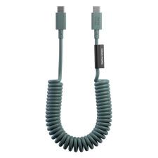 Cablu pentru incarcare si transfer de date Native Union Pop, 2x USB-C, 60W, 1.2m, Slate Green