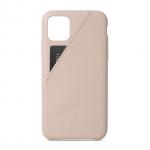 Carcasa din piele naturala Native Union Clic Card compatibila cu iPhone 11 Pro Max Nude 6 - lerato.ro