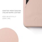 Carcasa din piele naturala Native Union Clic Card iPhone 11 Pro Max Nude