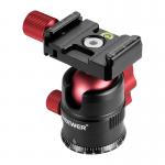 Cap de trepied Neewer GM28, 28mm, Rotire 360 grade, Sarcina maxima 5kg, Negru / Rosu 2 - lerato.ro