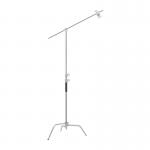 Trepied NEEWER SC320, Forma tip C, Brat extensibil, Inaltime maxima 320cm, Sarcina maxima brat 8kg, Silver 2 - lerato.ro