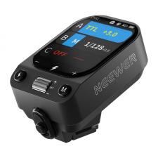 Alte accesorii camere video, Declansator wireless NEEWER QZ-C compatibil cu aparate foto Canon, Ecran tactil OLED color, 1000mAh, Incarcare USB-C, Gri, lerato.ro