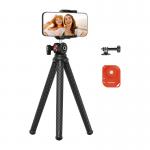 Mini trepied NEEWER TP34, Flexibil, Sarcina maxima 2kg, Rotire 360 grade, Inclinare reglabila, Telecomanda Bluetooth, Negru 3 - lerato.ro