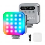 Lampa LED Neewer BL60C, RGB, 2500-9000K, 450lux, 2000mAh, Lumina reglabila, USB-C, Gri 3 - lerato.ro