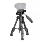 Trepied pentru camere foto / video Neewer TP02, Rotire 360 grade, Inclinare reglabila, Inaltime maxima 61.5cm, Aluminiu, Negru 2 - lerato.ro