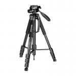 Trepied pentru camere foto / video Neewer SAB264, Rotire 360 grade, Inclinare reglabila, Inaltime maxima 177cm, Aluminiu, Negru 2 - lerato.ro