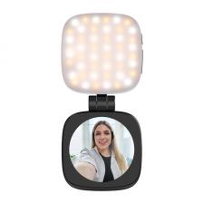 Alte accesorii telefoane, Lampa LED portabila pentru telefon Neewer NL48B, 3000-6500K, Magnetica, 850 mAh, Autonomie 110min, USB-C, Negru, lerato.ro
