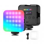 Lampa LED Neewer RGB61, 6W, 2500-8500K, Lumina reglabila, Iluminare RGB, 2000mAh, USB-C, Negru 3 - lerato.ro