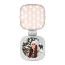 Alte accesorii telefoane, Lampa LED portabila pentru telefon Neewer NL48B, 3000-6500K, Magnetica, 850 mAh, Autonomie 110min, USB-C, Alb, lerato.ro