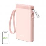 Imprimanta termica portabila Nelko P21, Latime imprimare 15 mm, Bluetooth, USB-C, Roz 3 - lerato.ro