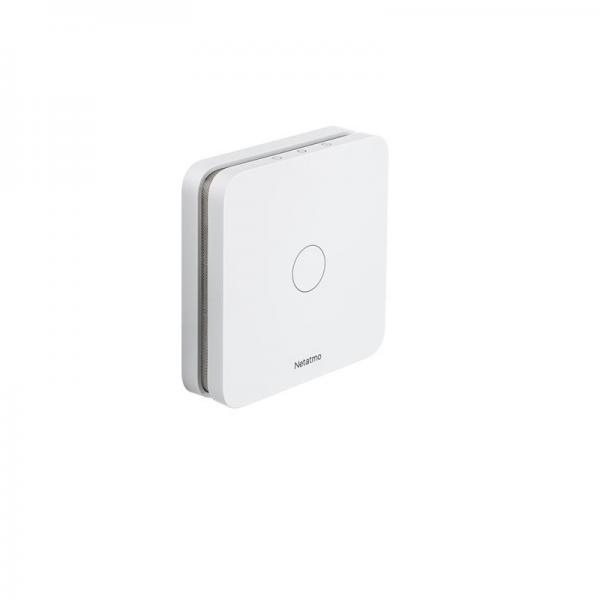 Detector monoxid de carbon Netatmo Smart Carbon Monoxide Alarm, 85dB, Alerte mobil, Wi-Fi, Compatibil cu Apple HomeKit, Alb 1 - lerato.ro