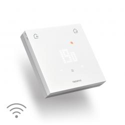 Termostat inteligent Netatmo Wireless Original, Monitorizare consum energie, Programare sistem de incalzire, Control prin aplicatie, Alb