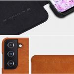 Husa Nillkin Qin Leather compatibila cu Samsung Galaxy S21 Plus 5G Brown