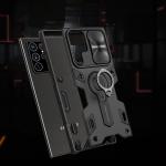 Carcasa Nillkin Cam Shield Armor compatibila cu Samsung Galaxy S22 Ultra Black 9 - lerato.ro