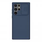 Carcasa Nillkin Cam Shield Silicone compatibila cu Samsung Galaxy S22 Ultra Blue 2 - lerato.ro