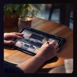 Husa din piele Nillkin Bumper Pro compatibila cu Galaxy Tab S9 Negru 24 - lerato.ro