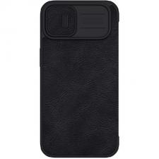 Carcasa din piele ecologica Nillkin Qin Pro compatibila cu iPhone 14 Plus, Negru