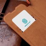 Husa Nillkin Qin Pro Leather compatibila cu iPhone 14 Plus Brown 11 - lerato.ro