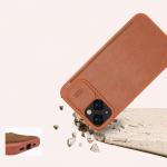 Husa Nillkin Qin Pro Leather compatibila cu iPhone 14 Plus Brown 13 - lerato.ro