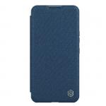 Husa Nillkin Qin Cloth Pro Flip Cover compatibila cu iPhone 14 Pro Max Albastru 3 - lerato.ro