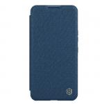 Husa Nillkin Qin Cloth Pro Flip Cover compatibila cu iPhone 14 Plus Albastru 3 - lerato.ro