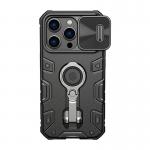 Carcasa Nillkin CamShield Armor Pro compatibila cu iPhone 14 Pro, Negru 2 - lerato.ro