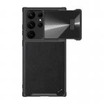 Carcasa Nillkin CamShield Leather compatibila cu Samsung Galaxy S23 Ultra, Negru 2 - lerato.ro