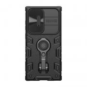 Carcasa Nillkin CamShield Armor Pro compatibila cu Samsung Galaxy S23 Ultra, Negru