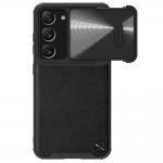 Carcasa Nillkin CamShield Leather S cu Camera Cover compatibila cu Samsung Galaxy S23 Plus, Negru 2 - lerato.ro