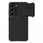 Carcasa Nillkin Synthetic Fiber S cu Camera Cover compatibila cu Samsung Galaxy S23, Negru 2 - lerato.ro