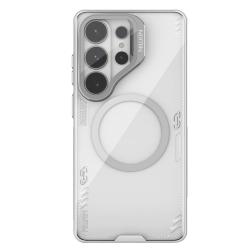 Carcasa Nillkin Iceblade Prop cu MagSafe, Camera Cover si Stand compatibila cu Samsung Galaxy S26 Ultra, Transparent / Gri