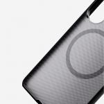 Carcasa Nillkin Super Frosted Shield Pro cu MagSafe compatibila cu Samsung Galaxy S26 Ultra, Transparent / Negru 9 - lerato.ro