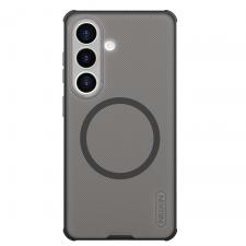 Carcasa Nillkin Super Frosted Shield Pro cu MagSafe compatibila cu Samsung Galaxy S26, Negru / Transparent