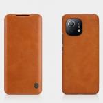 Husa Nillkin Qin Leather compatibila cu Xiaomi Mi 11 Brown