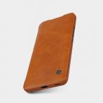 Husa Nillkin Qin Leather compatibila cu Xiaomi Mi 11 Brown 3 - lerato.ro