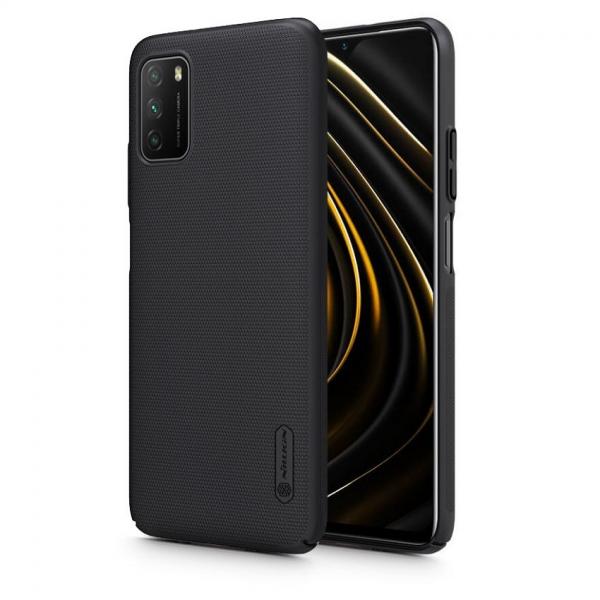 Carcasa Nillkin Frosted Shield compatibil cu Xiaomi Poco M3 Black