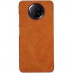 Husa Nillkin Qin Leather compatibila cu Xiaomi Redmi Note 9T Brown 3 - lerato.ro
