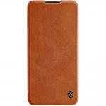 Husa Nillkin Qin Leather compatibila cu Xiaomi Redmi Note 9T Brown 2 - lerato.ro