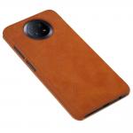 Husa Nillkin Qin Leather compatibila cu Xiaomi Redmi Note 9T Brown 5 - lerato.ro