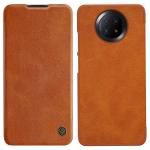 Husa Nillkin Qin Leather compatibila cu Xiaomi Redmi Note 9T Brown 6 - lerato.ro