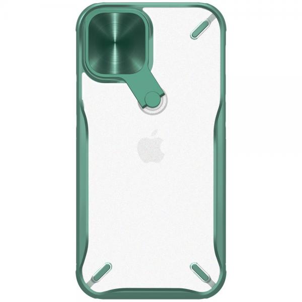 Carcasa Nillkin Cyclops compatibila cu iPhone 12/12 Pro Green 1 - lerato.ro