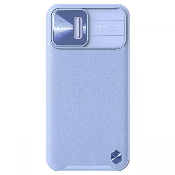 Carcasa Nillkin Cam Shield Leather compatibila cu iPhone 13 Pro Max Purple 1 - lerato.ro