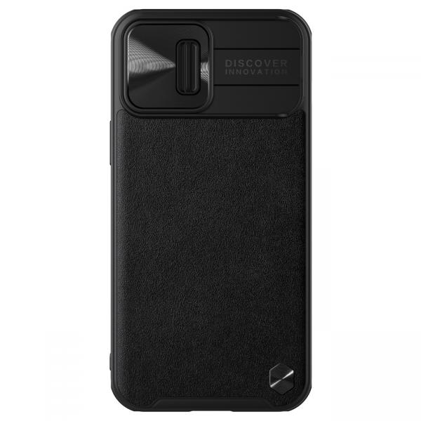 Carcasa Nillkin Cam Shield Leather compatibila cu iPhone 13 Pro Max Black
