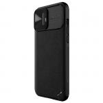 Carcasa Nillkin Cam Shield Leather compatibila cu iPhone 13 Pro Max Black