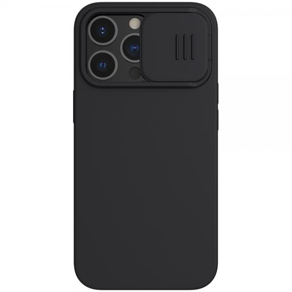 Carcasa Nillkin Cam Shield Silicone compatibila cu iPhone 13 Pro Black 1 - lerato.ro