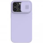 Carcasa Nillkin Cam Shield Silicone compatibila cu iPhone 13 Pro Purple 2 - lerato.ro
